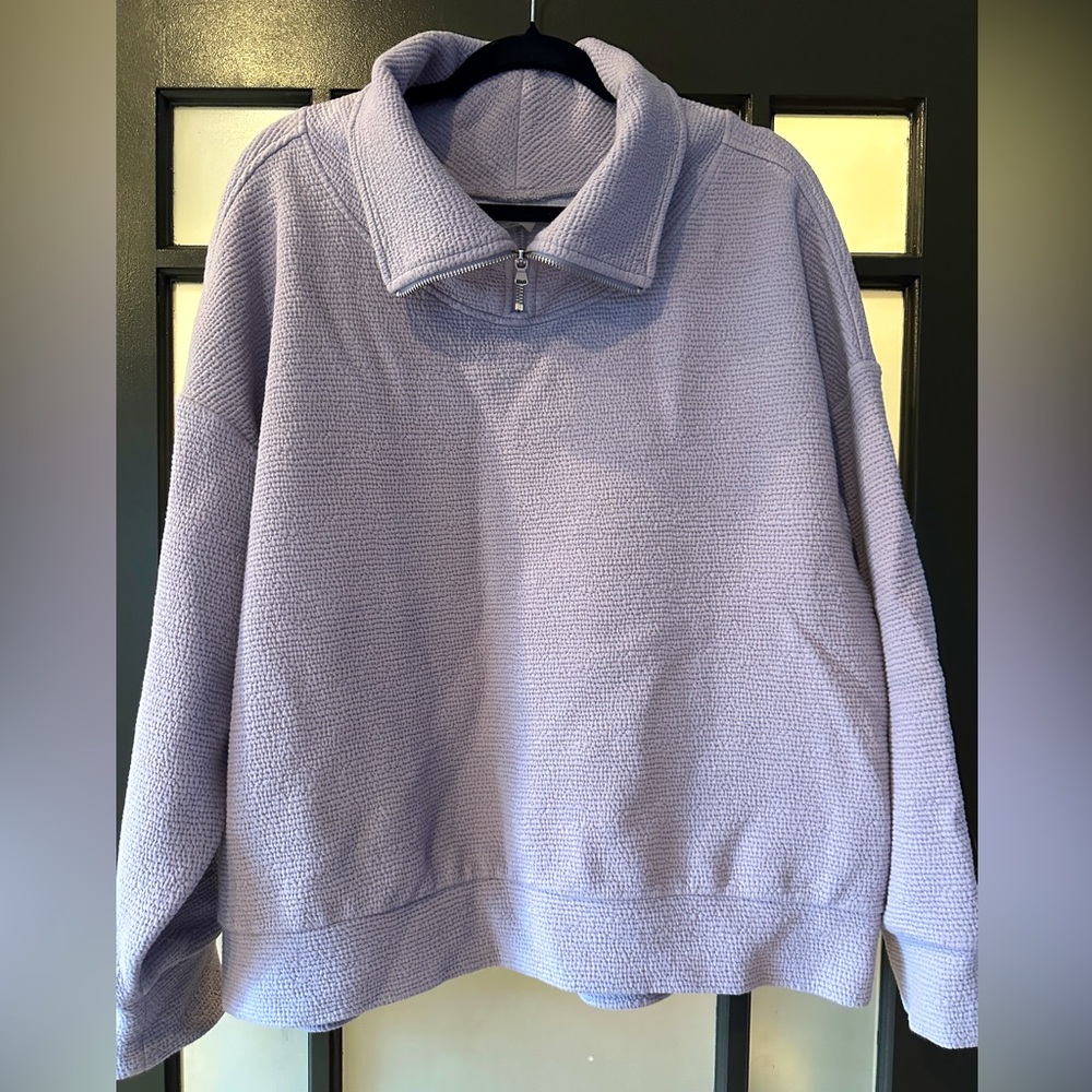 CALIA women’s elevate 1/4 zip pullover | lavender | size XL